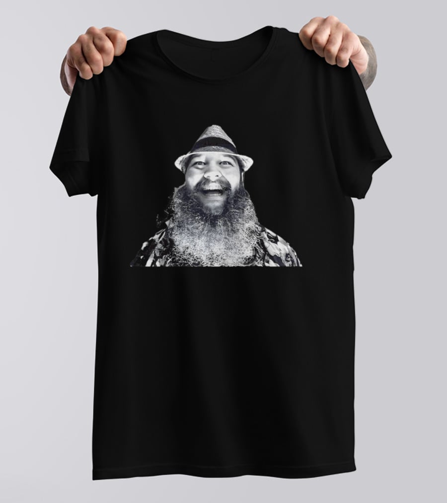 Bray Wyatt WWE Smiling In Straw Hat Iconic Wrestling Image T-Shirt