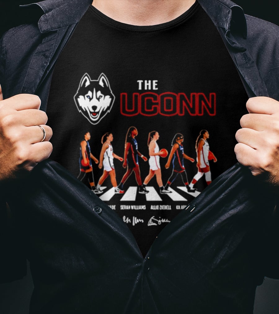 UConn Huskies Women's Basketball Team Abbey Road T-Shirt