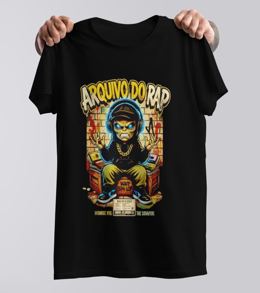 Arquivo Do Rap Grumpy Alien Hrd Of Sesday Hybnoce Rsethe Graffiti T-Shirt