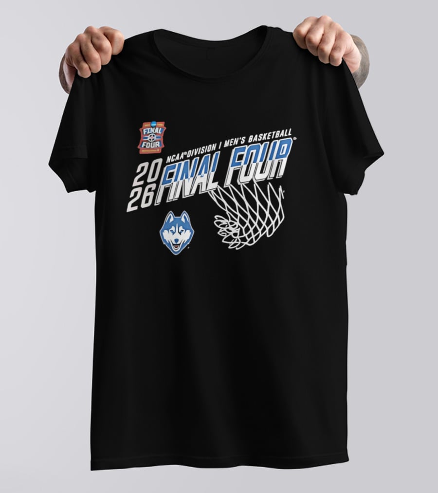 UConn Huskies 2026 NCAA Men's Basketball Final Four March Madness T-Shirt