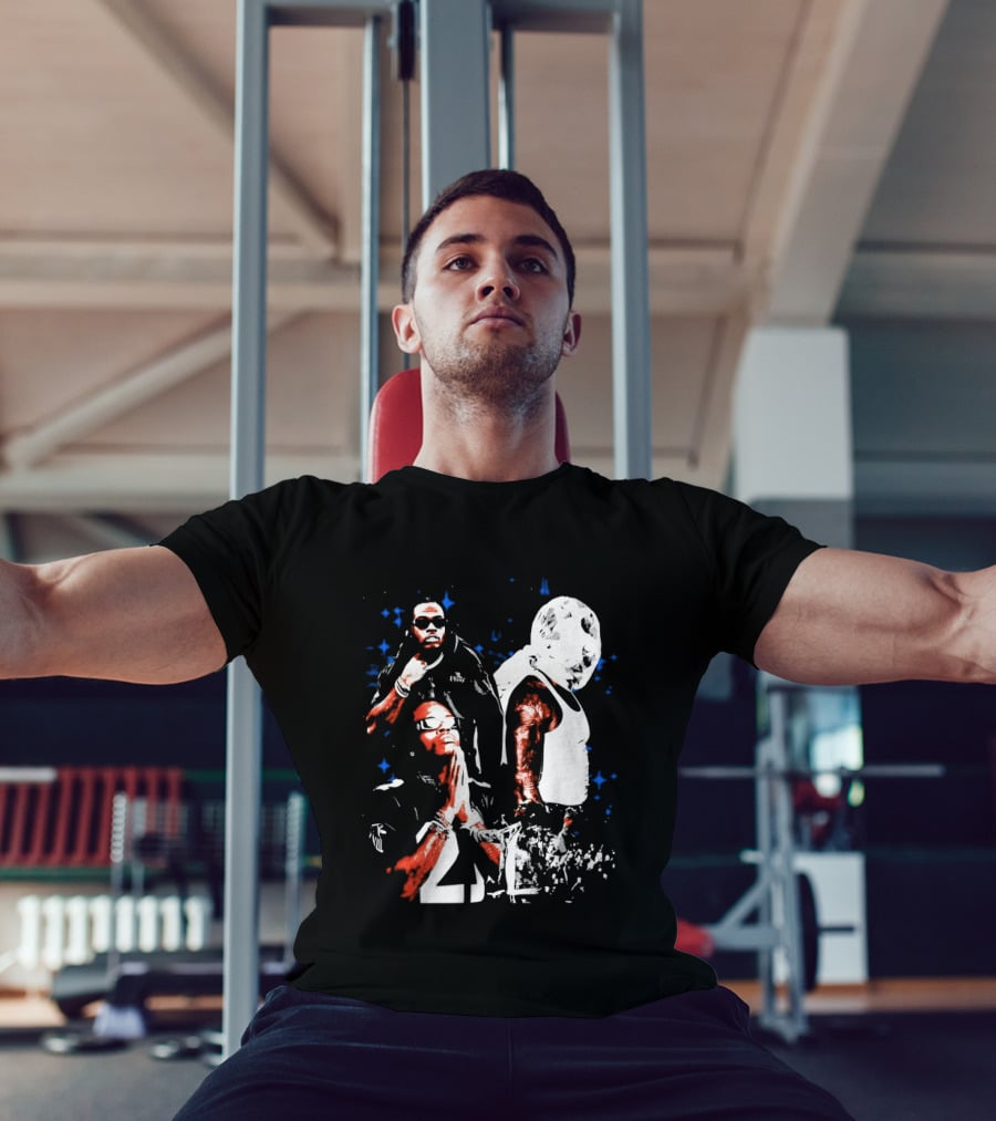 Gunna One Of Wun Globe Stars Red White Blue T-Shirt