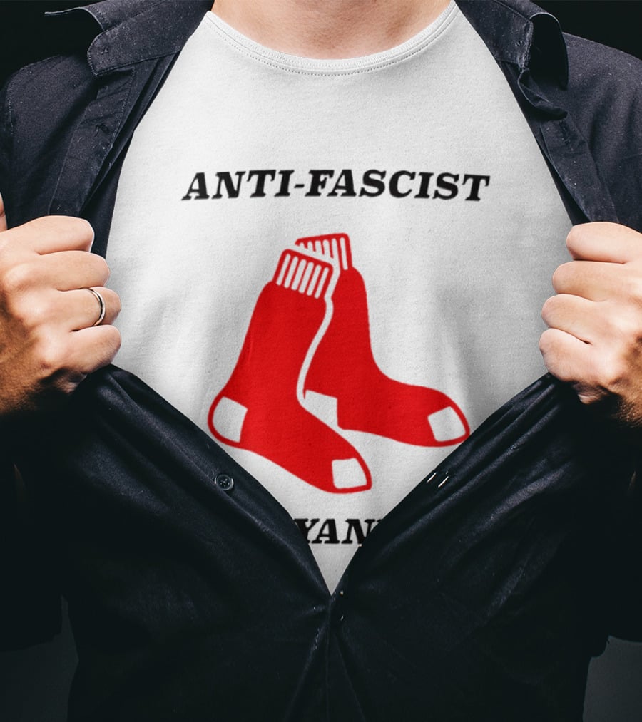 Anti Fascist Anti Yankees Red Socks T-Shirt
