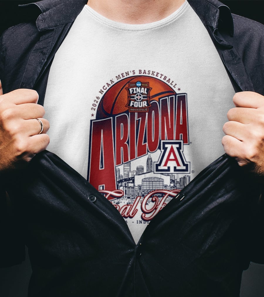 2026 NCAA Men's Basketball Arizona Wildcats Final Four Indianapolis T-Shirt