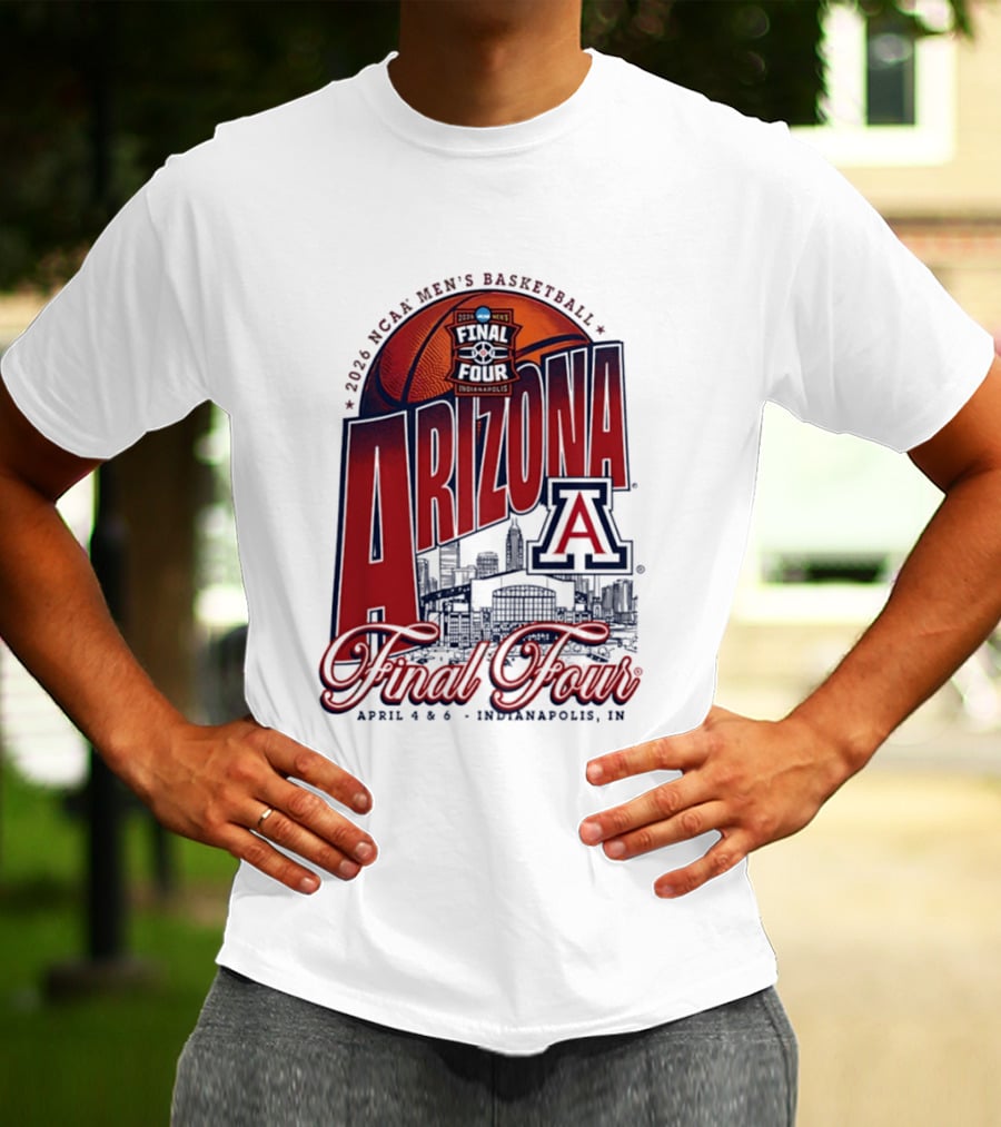 2026 NCAA Men's Basketball Arizona Wildcats Final Four Indianapolis T-Shirt