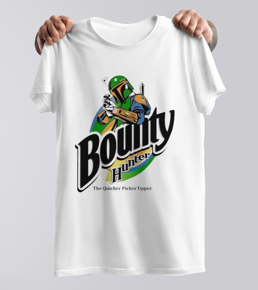 Bounty Hunter The Quicker Picker Upper Mandalorian T-Shirt