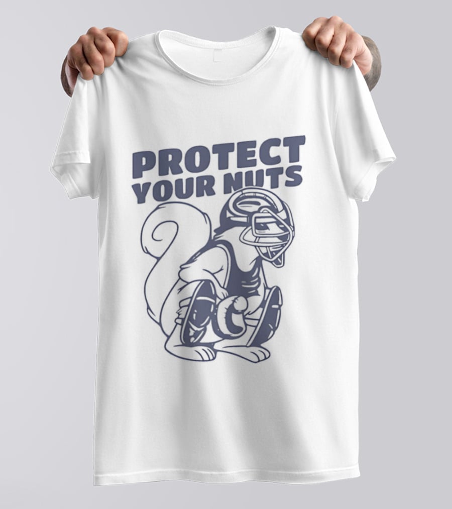 Protect Your Nuts Squirrel Catcher Mom Baseball T-Shirt