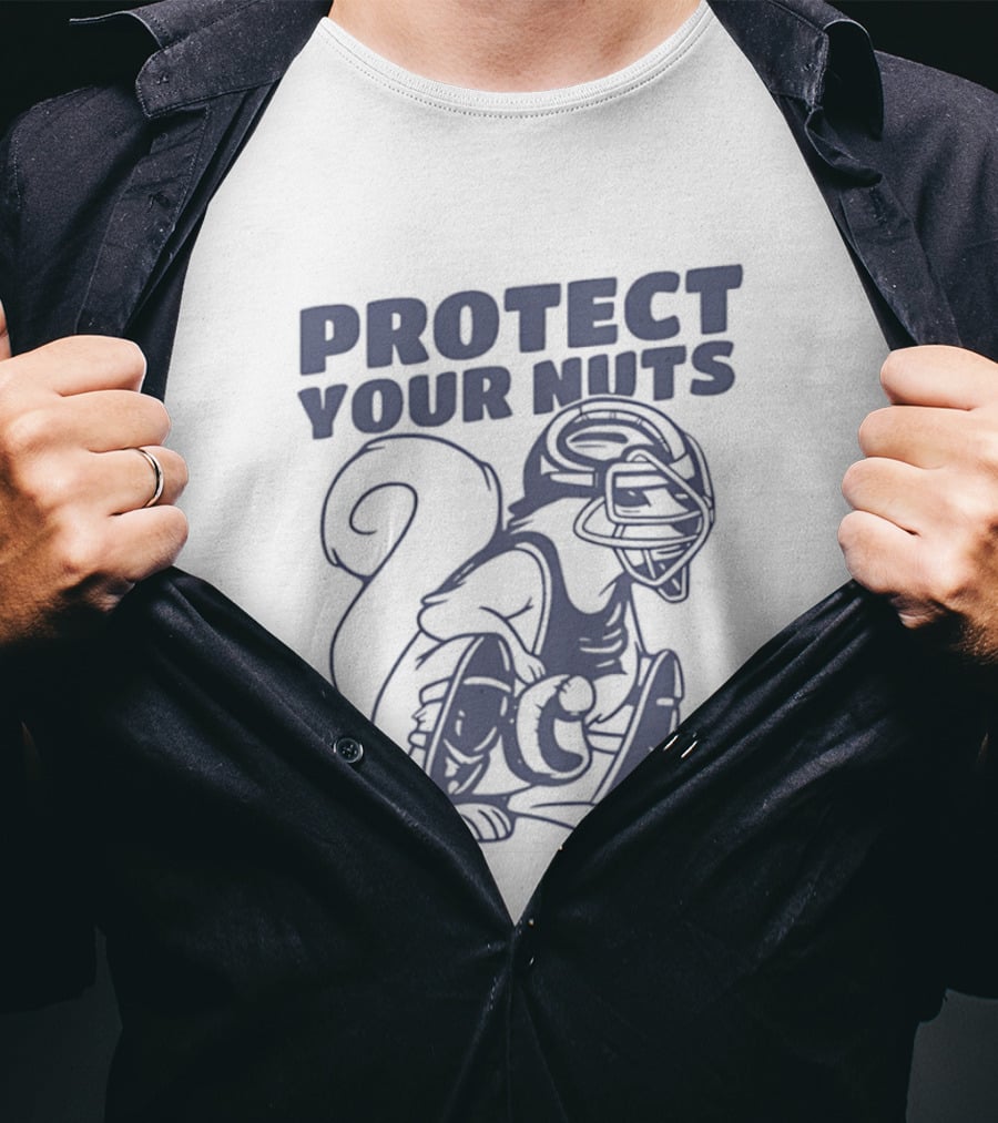 Protect Your Nuts Squirrel Catcher Mom Baseball T-Shirt