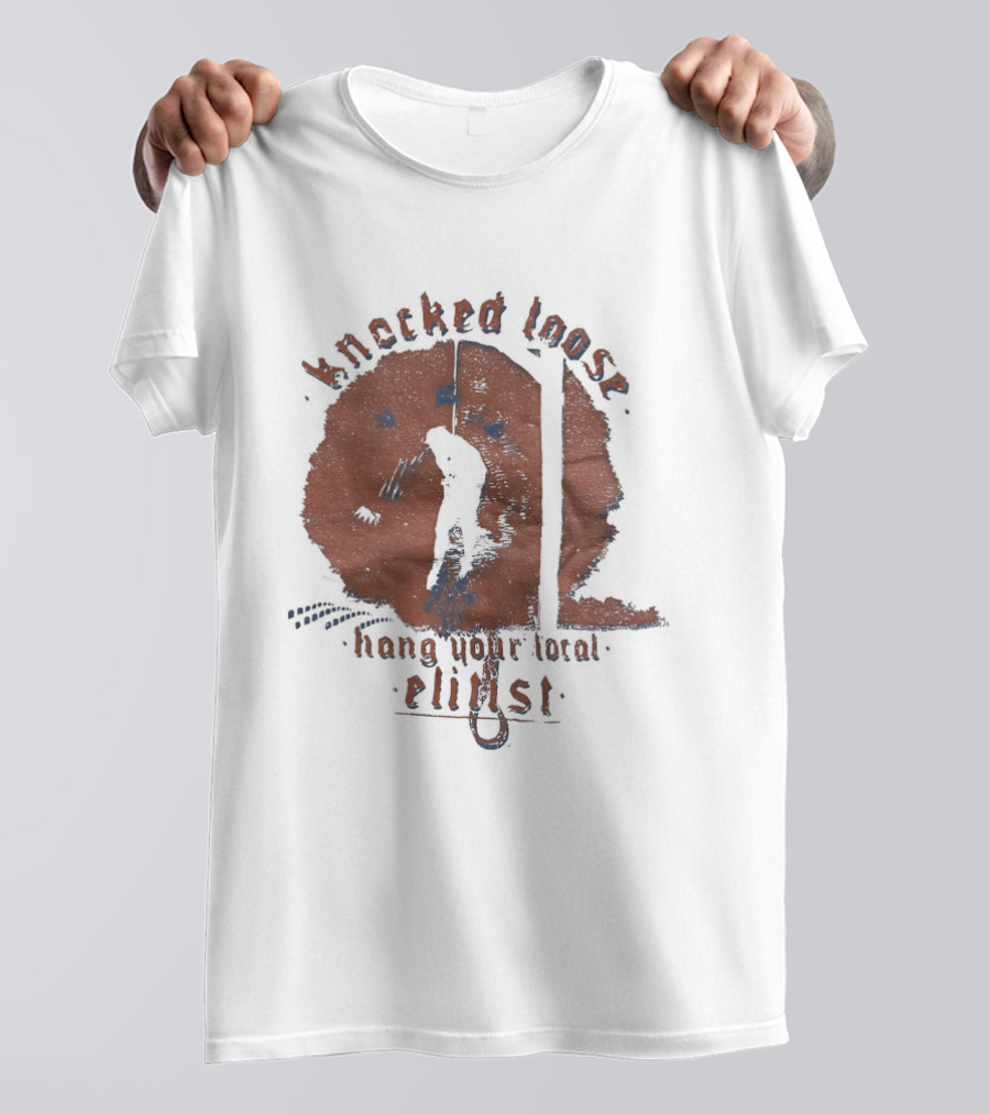 Knocked Loose Hang Your Local Elinst Distressed Band Merchandise T-Shirt