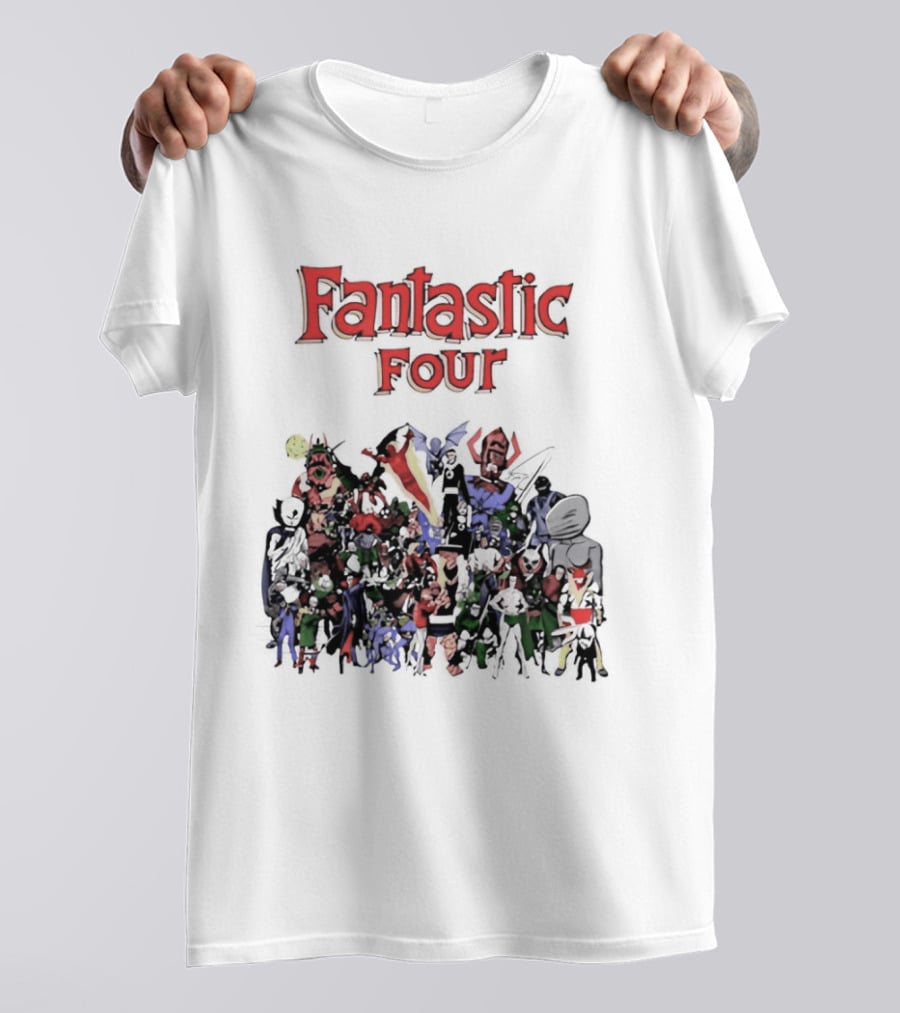 Fantastic Four Comic Characters Assembly T-Shirt