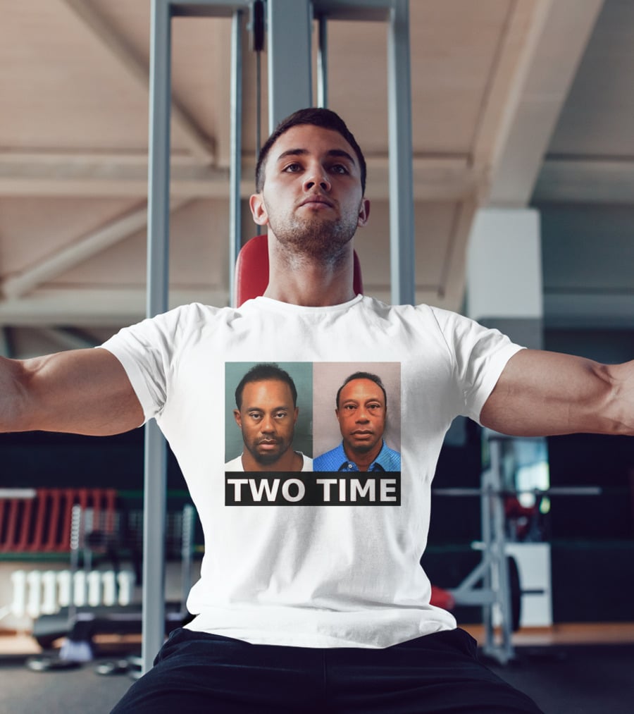 Tiger Woods Shot Two Time Meme Image T-Shirt