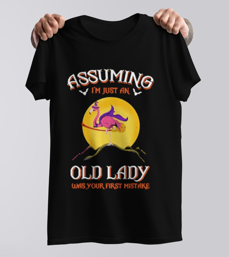 Assuming I'm Just An Old Lady Flamingo Was Your First Mistake T-Shirt