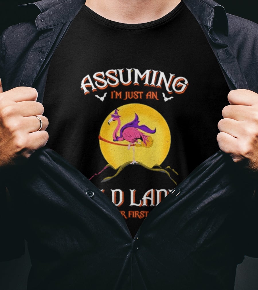Assuming I'm Just An Old Lady Flamingo Was Your First Mistake T-Shirt