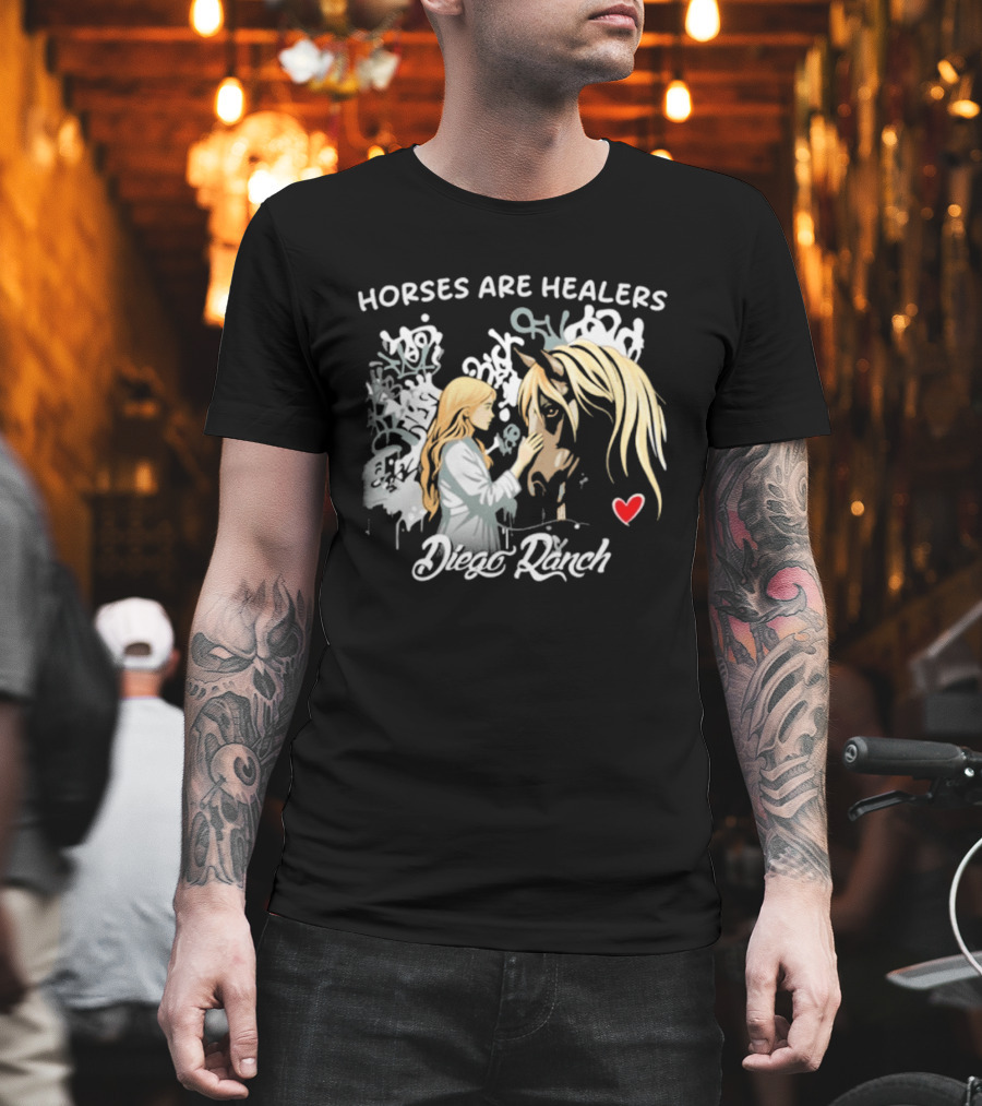Horses Are Healers Diego Ranch Heartfelt Connection T-Shirt