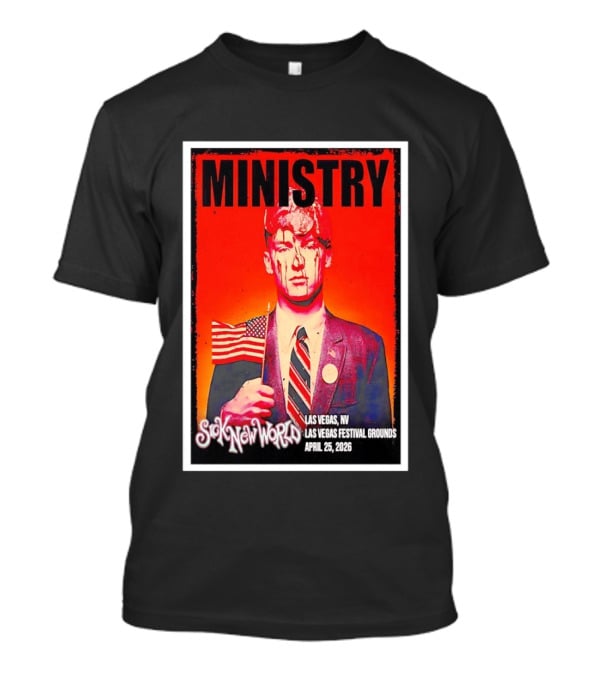 Ministry Sick New World Las Vegas Festival Grounds April 25 2026 T-Shirt