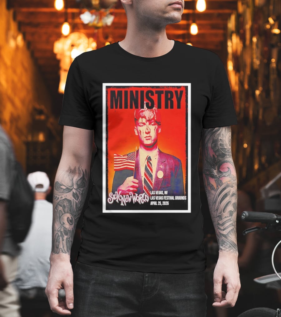 Ministry Sick New World Las Vegas Festival Grounds April 25 2026 T-Shirt