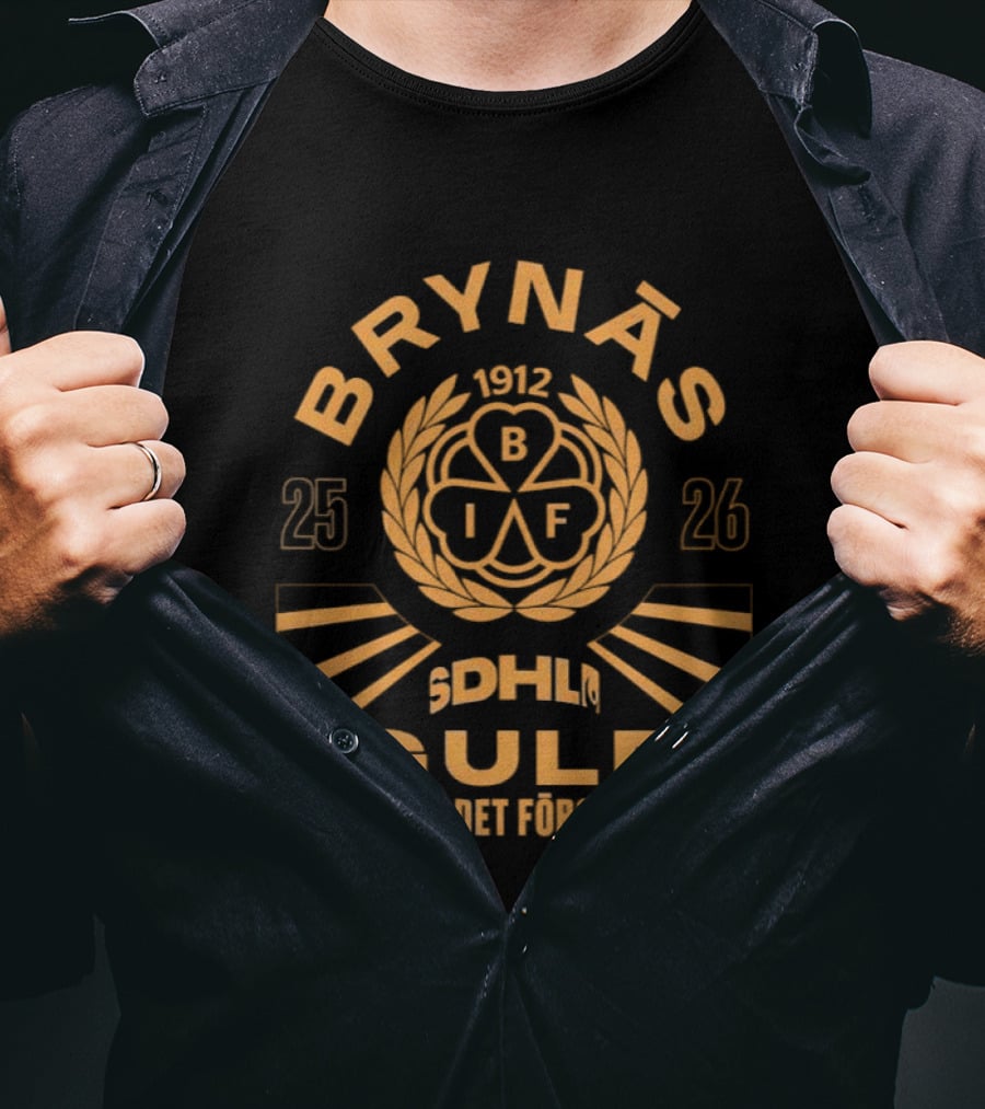BRYNÄS SDHL 25 26 BIF GULD Resan Mot Det Första Guldet 2026 T-Shirt