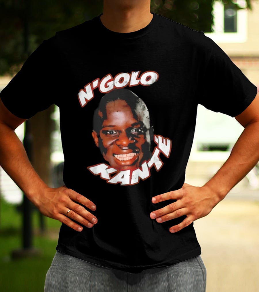 N'Golo Kante France National Soccer Star Big Face Head T-Shirt