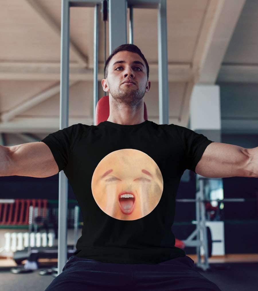 Cursed Crying Emoji Meme Face Hilarious Expression T-Shirt
