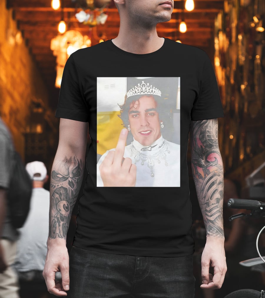 King Fernando Alonso Gesture Crown Jewel Humor T-Shirt