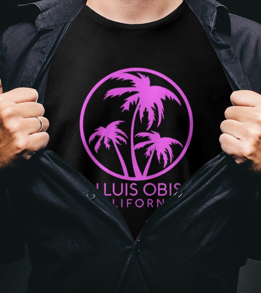 San Luis Obispo California Coconut Trees Pismo Beach Palms T-Shirt