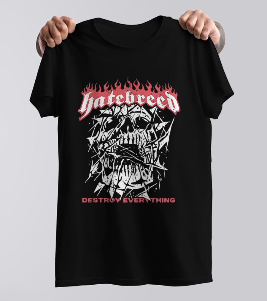 Hatebreed Skull Destroy Everything Hardcore T-Shirt
