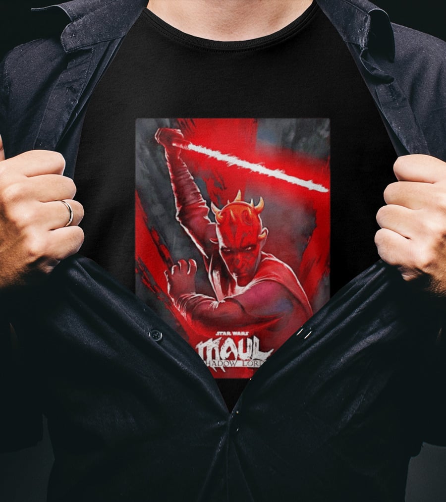 Star Wars Maul Shadow Lord Darth Maul Lightsaber T-Shirt