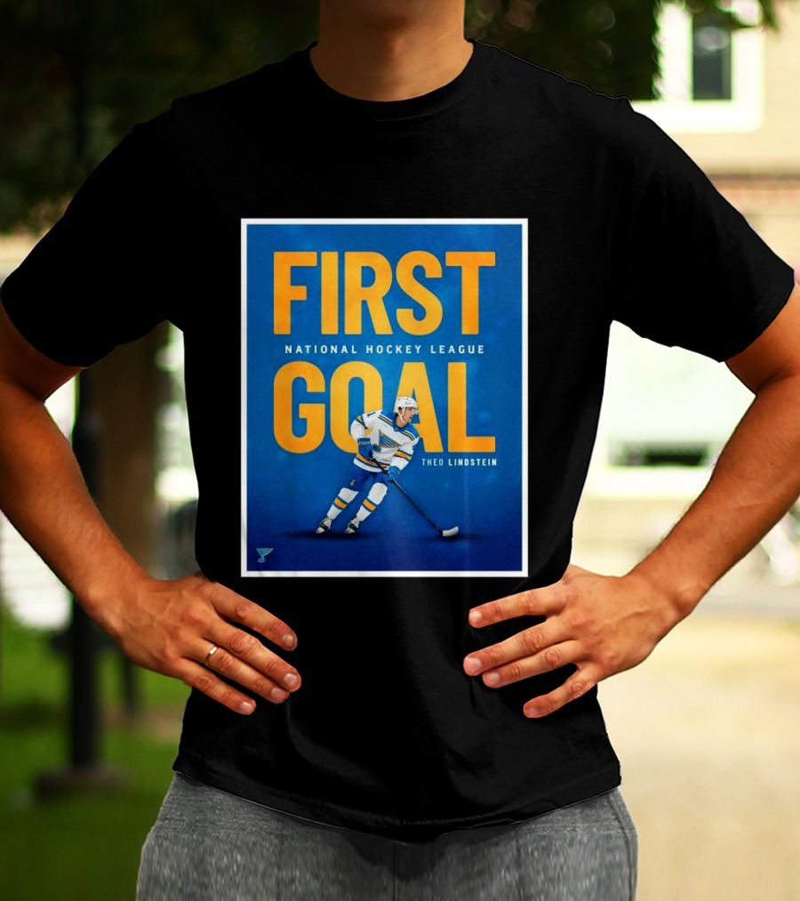 St Louis Blues First Goal National Hockey League Theo Lindstein T-Shirt