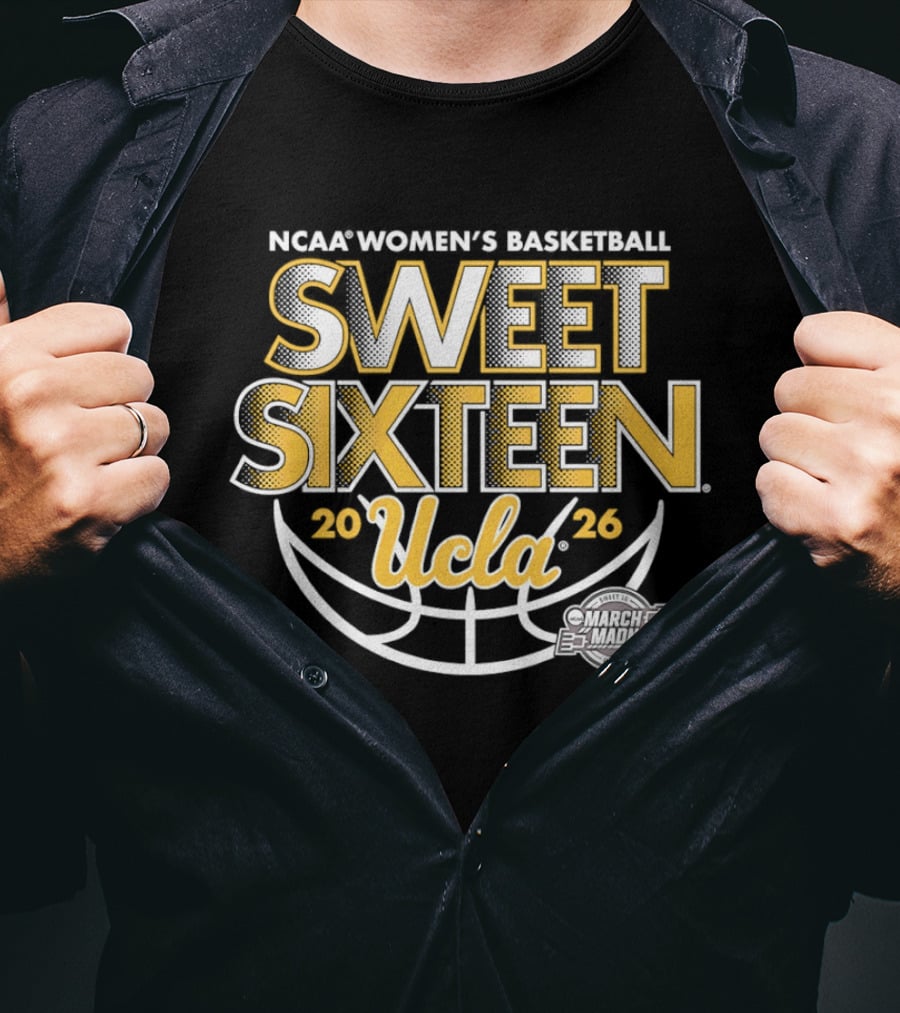 NCAA Women's Basketball Sweet Sixteen 2026 UCLA Bruins T-Shirt