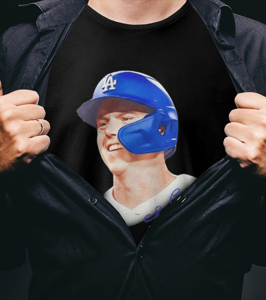 Los Angeles Dodgers MLB 2026 Big Face Will Smith Signature T-Shirt