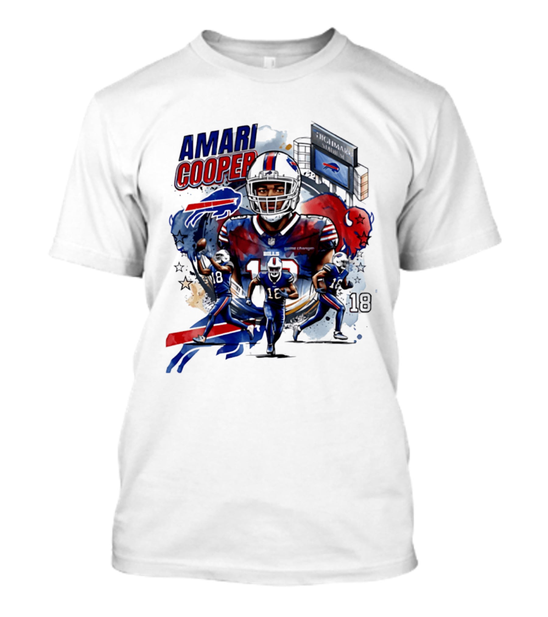 Amari Cooper Football 18 Stadium Buffalo Bills T-Shirt