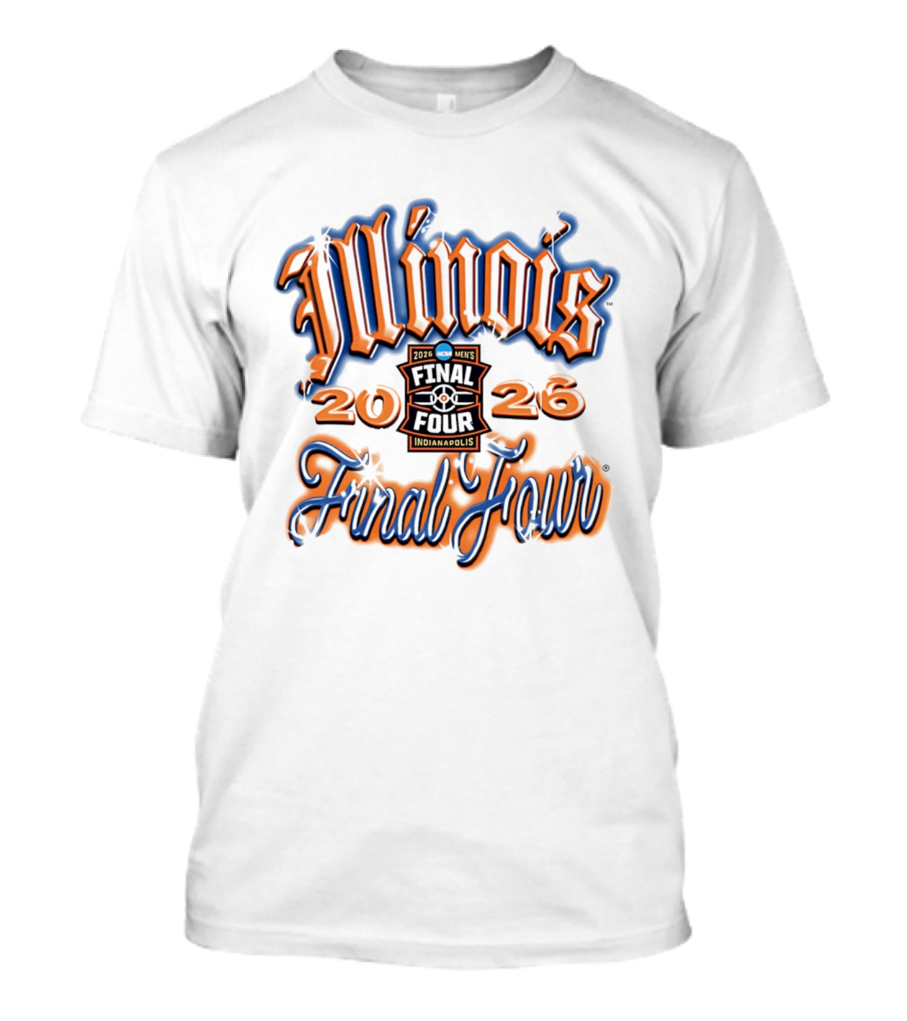 Illinois 2026 Men's Final Four Indianapolis Airbrush T-Shirt