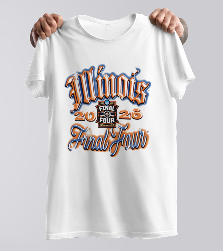 Illinois 2026 Men's Final Four Indianapolis Airbrush T-Shirt