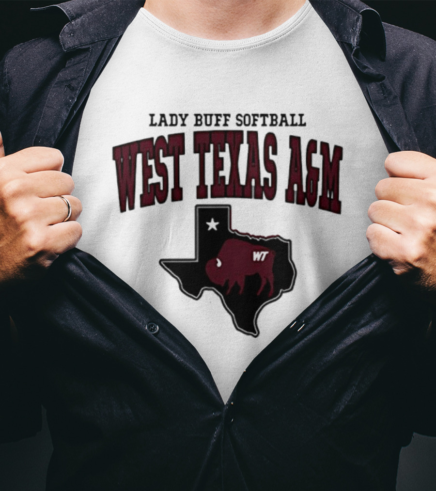 Lady Buff Softball West Texas A&M WT Buffalo T-Shirt