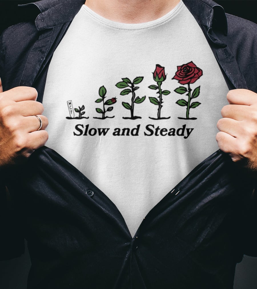 MCF Rose Growth Journey Slow And Steady Progression T-Shirt