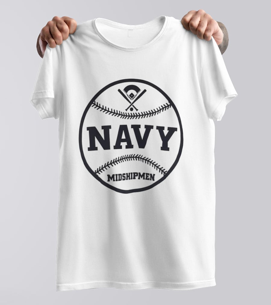 US Navy Midshipmen Baseball Navy Ball Sports Team T-Shirt