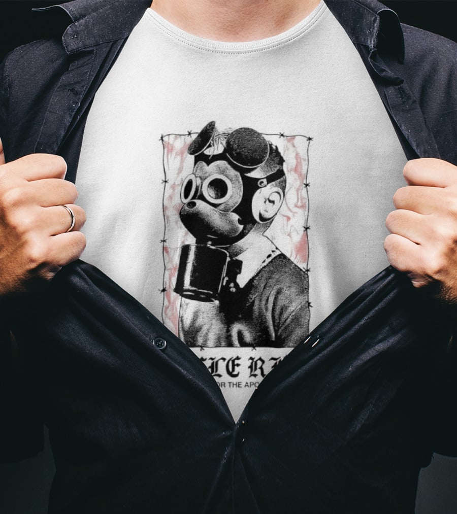Smoke Rides Walt Disney's Gas Mask Nostalgia For The Apocalypse Halloween T-Shirt