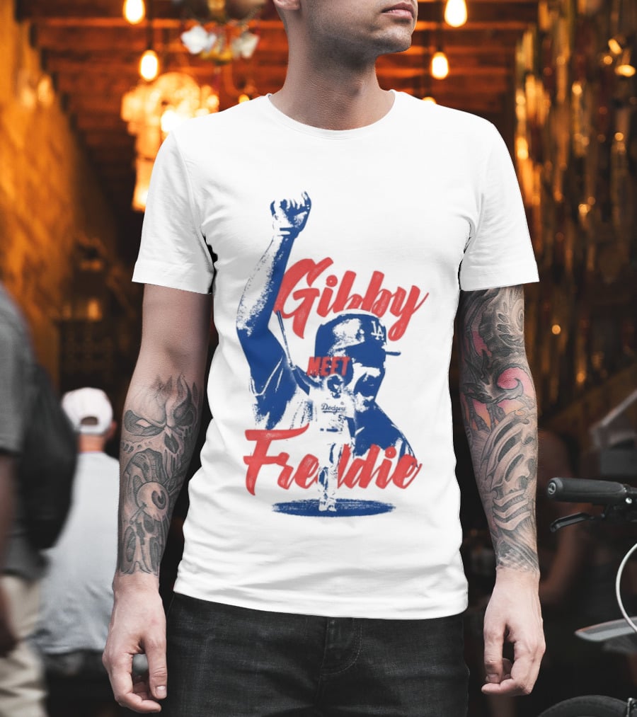 Gibby Meet Freddie Los Angeles Dodgers Baseball T-Shirt