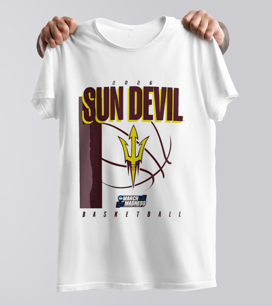 Arizona State Sun Devil Basketball March Madness 2026 T-Shirt