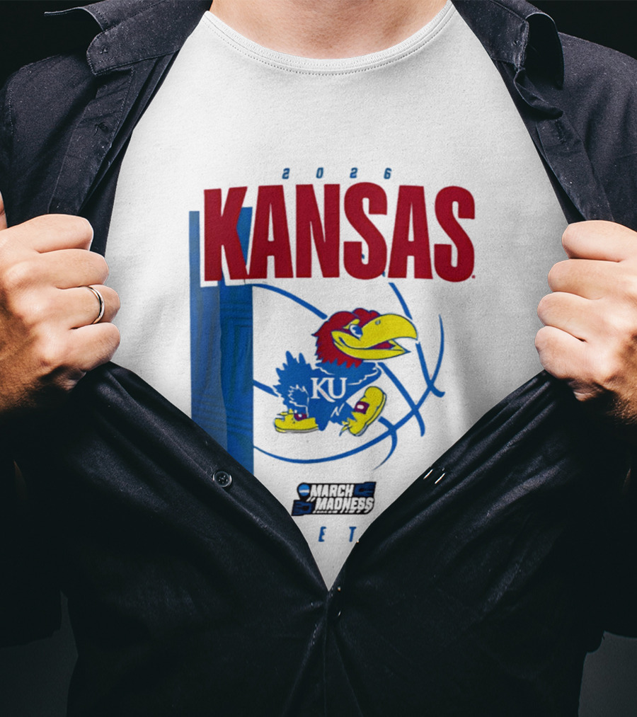Kansas Jayhawks 2026 NCAA March Madness Basketball T-Shirt