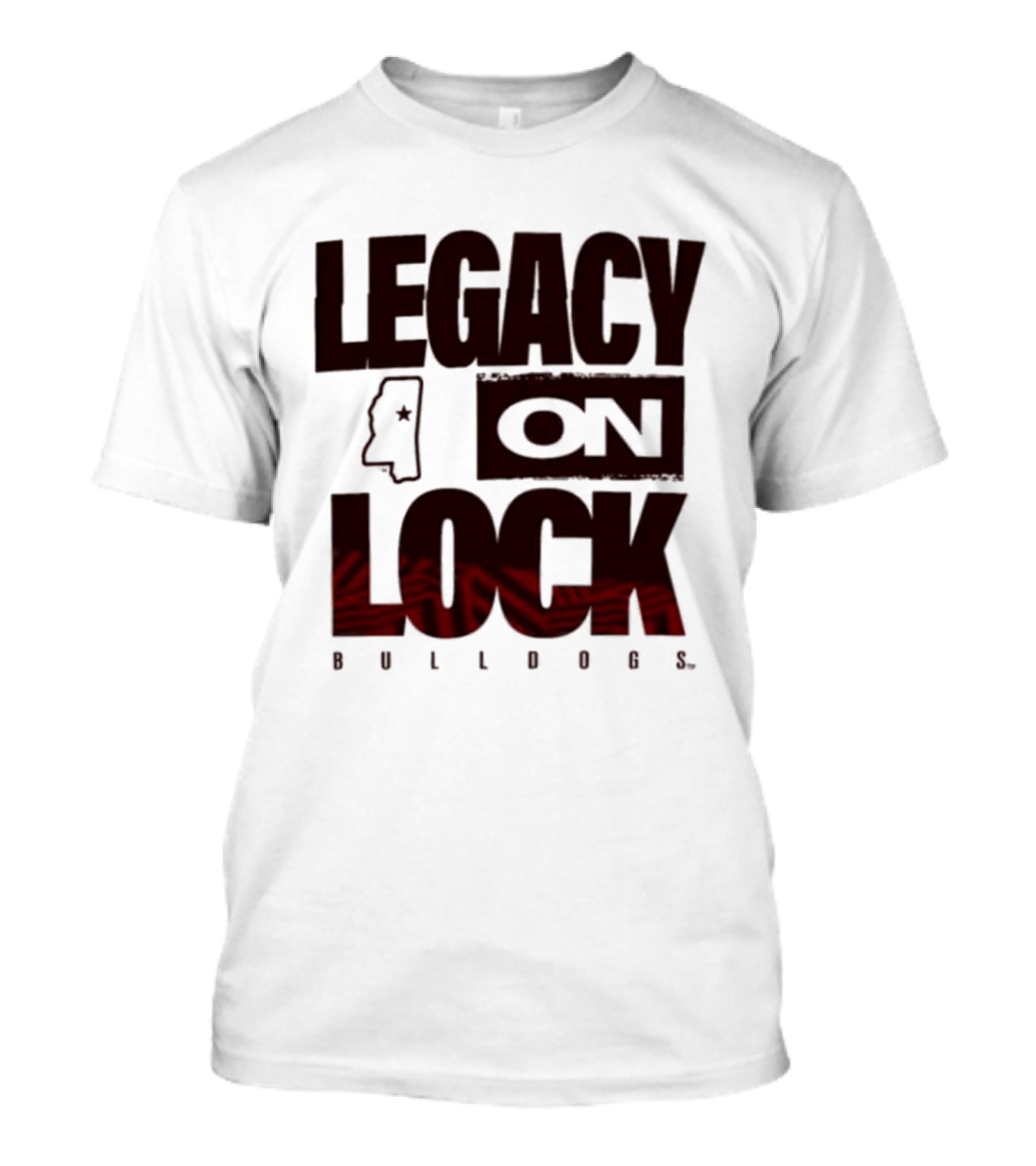 Legacy On Lock Bulldogs Mississippi T-Shirt