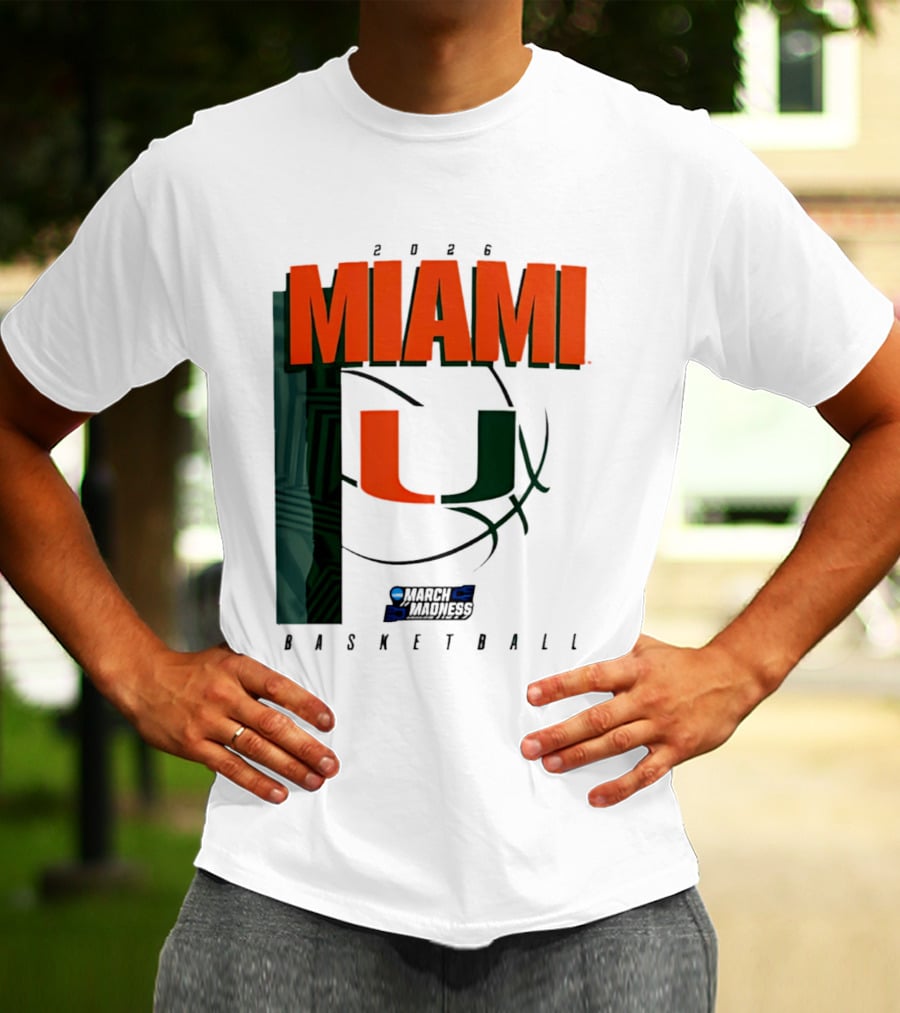 2026 Miami Hurricanes March Madness Basketball NCAA T-Shirt