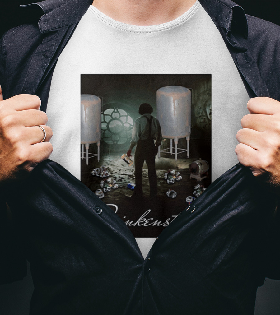 Drinkenstein Frankenstein Meme With Pile Of Soda Cans T-Shirt