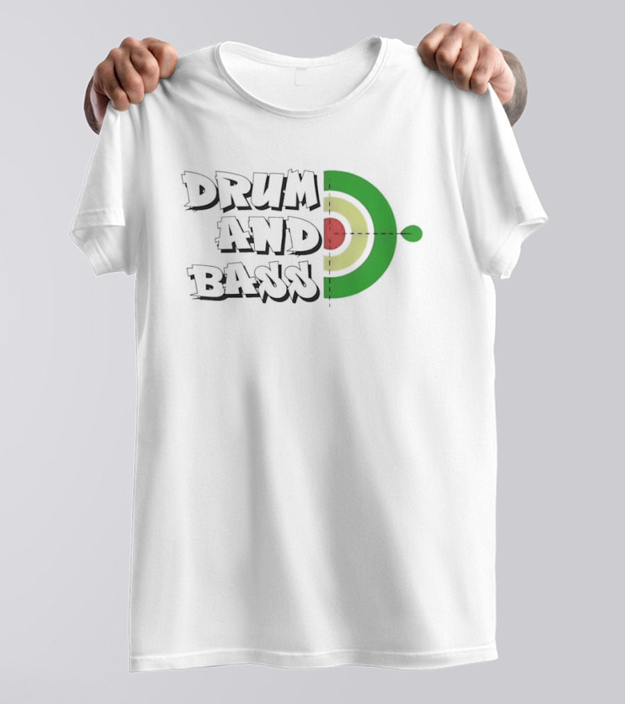 Drum And Bass Reggae Target Green Yellow Red T-Shirt