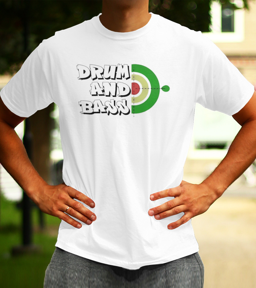 Drum And Bass Reggae Target Green Yellow Red T-Shirt