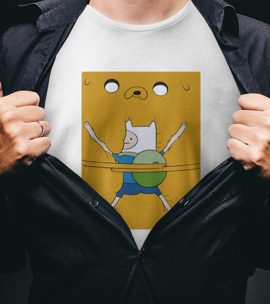 Adventure Time Finn And Jake Bro Hug T-Shirt