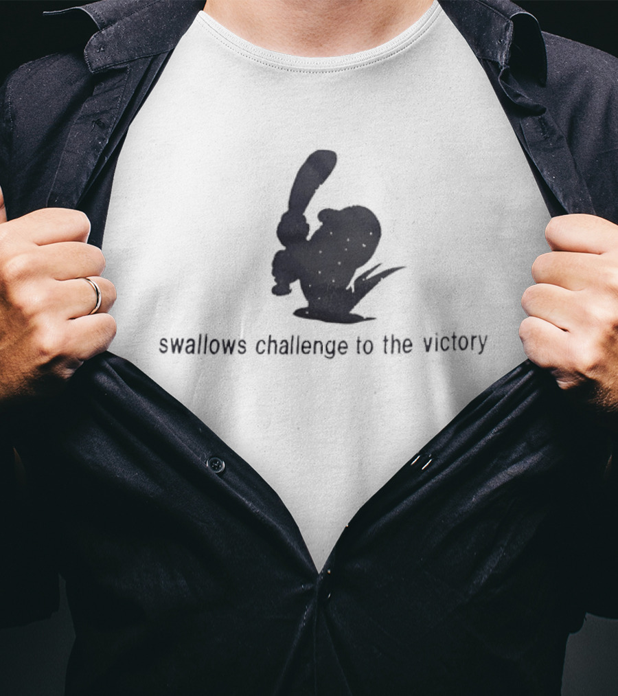 Swallows Challenge To The Victory Baseball Bird T-Shirt