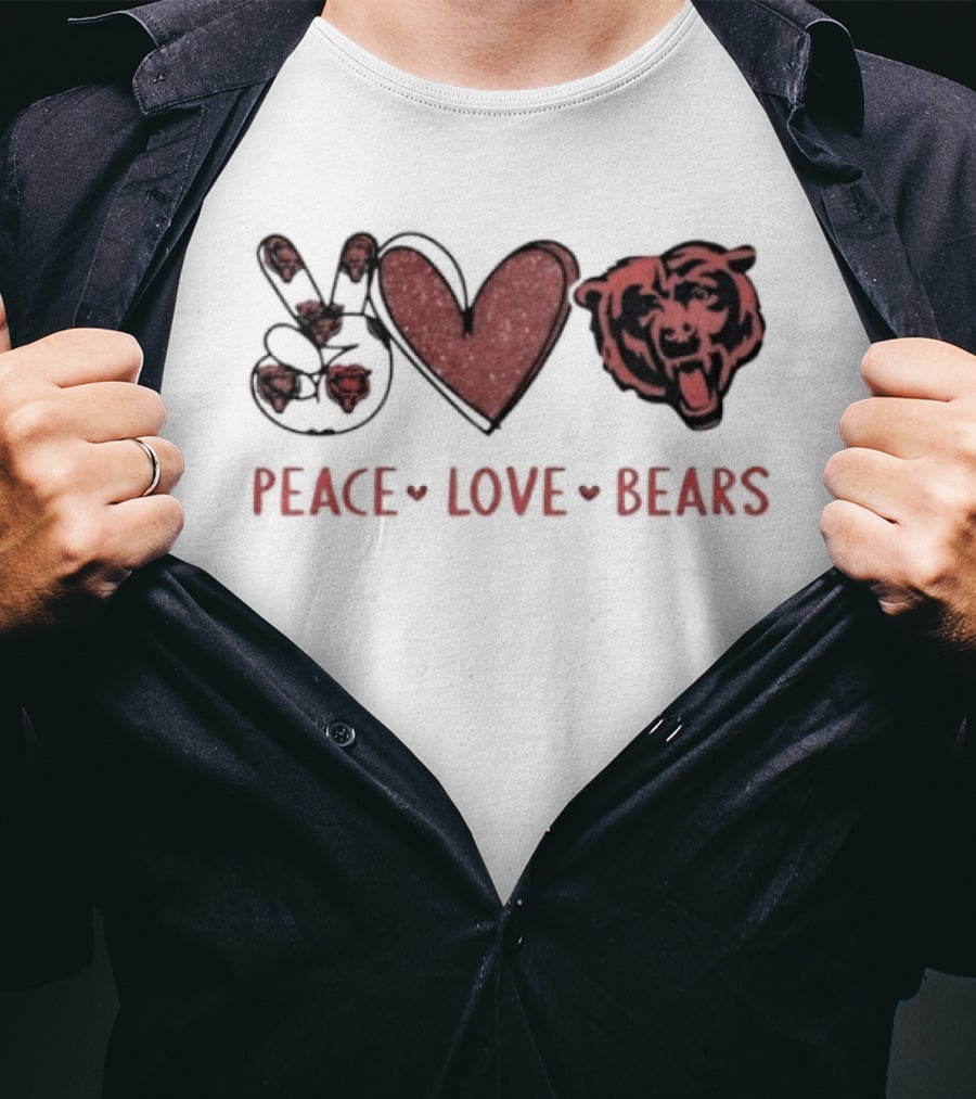 Peace Love Chicago Bears T-Shirt