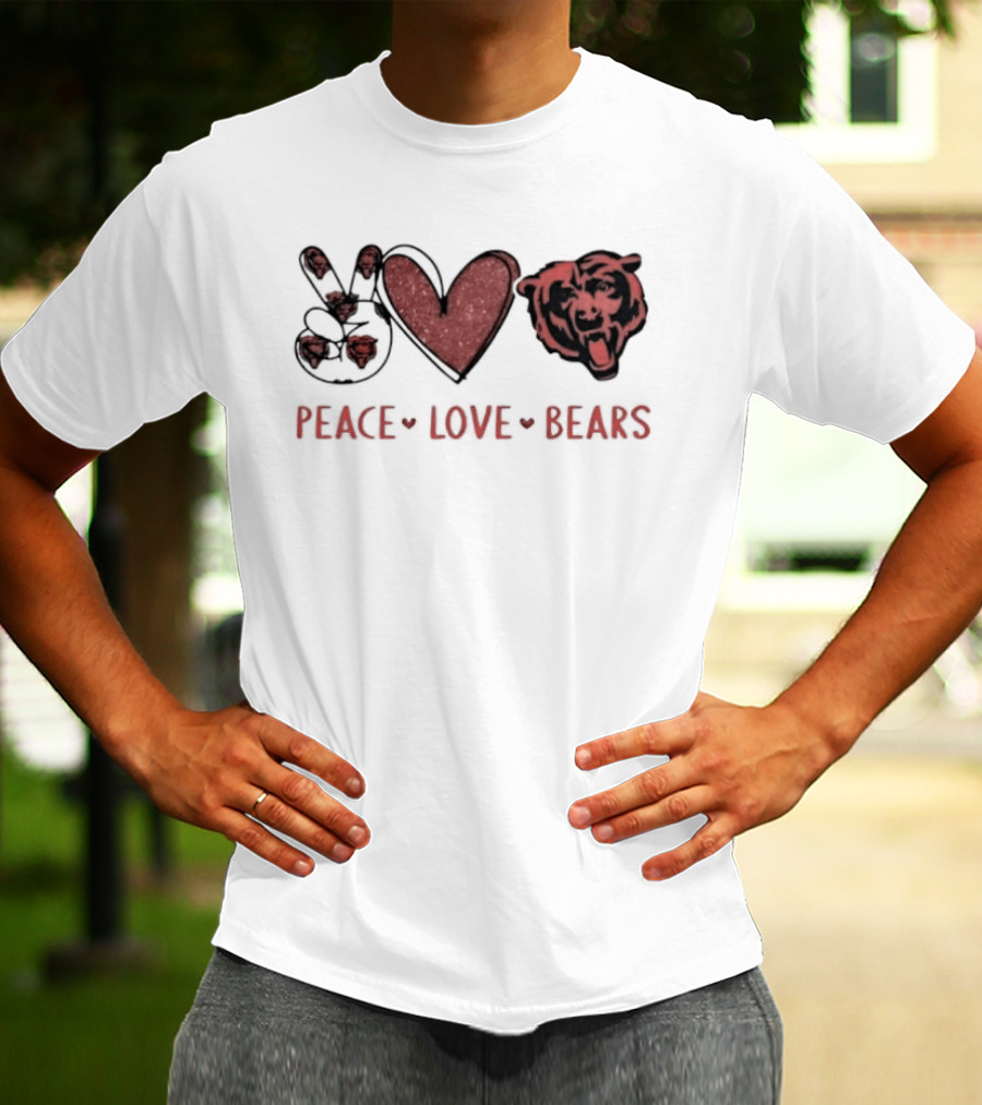 Peace Love Chicago Bears T-Shirt