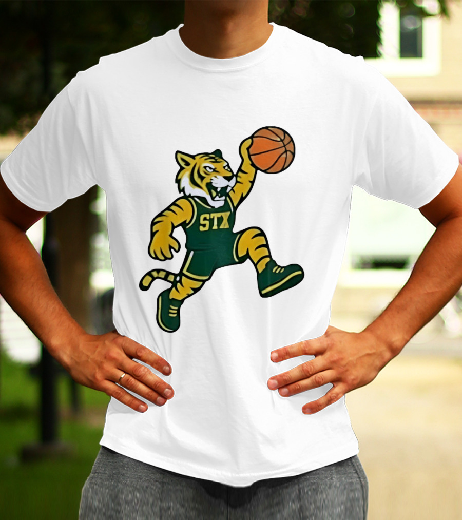 Northern Michigan Wildcats Basketball STX Tiger Dunking T-Shirt
