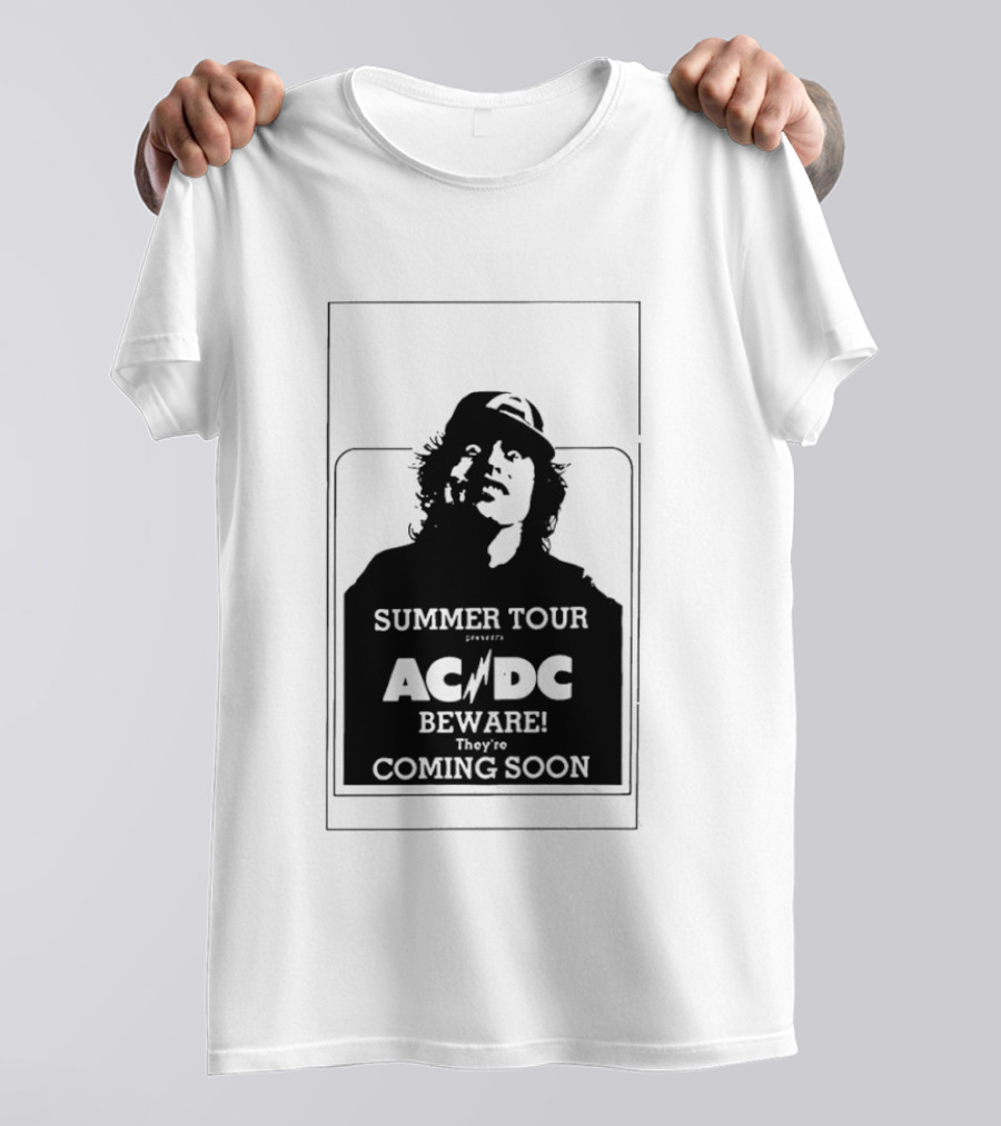 AC DC Summer Tour Beware Coming Soon T-Shirt
